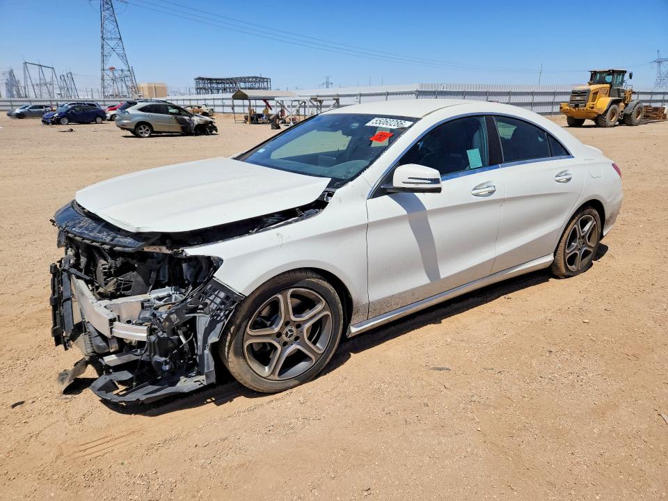 2018 Mercedes-benz Cla-klasse VIN WDDSJ4EB5JN619307 COPART salvage auction — FRONT END, Ca - Salvage Certificate, sold $2,200 on 2026-08-03 (photo 1)