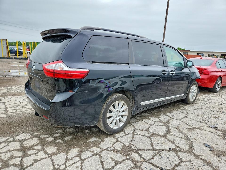 2015 Toyota VIN 5TDDK3DC6FS119680 COPART salvage auction — FRONT END, IN - CERTIFICATE OF TITLE, sold $4,250 on 2026-07-24 (photo 3)