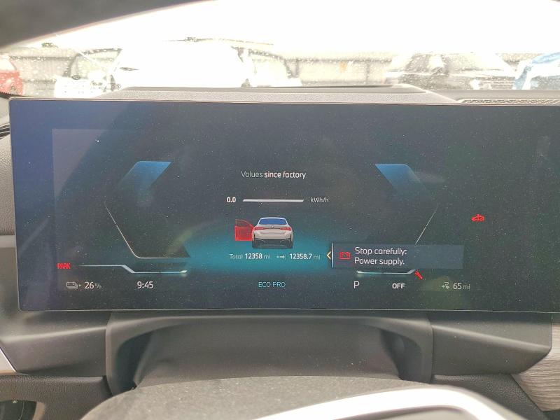 2025 BMW I4 VIN WBY23HD01SFU18462 COPART salvage auction — FRONT END, Id - Salvage Certificate Of Title, sold $14,400 on 2026-07-31 (photo 9)