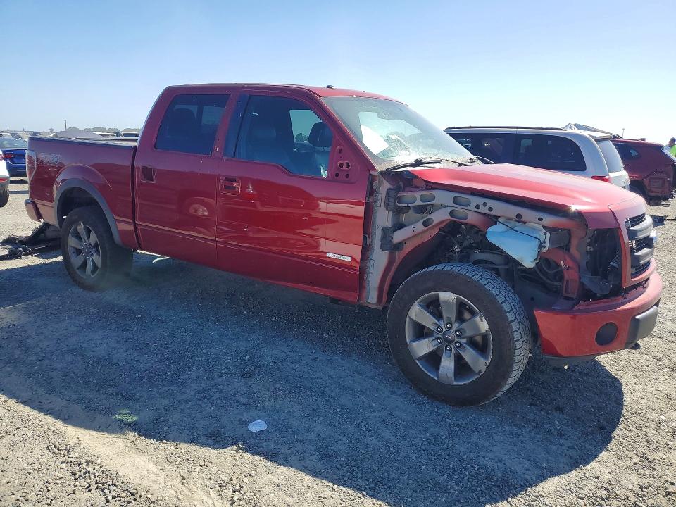 2013 Ford F-150 lightning VIN 1FTFW1ET8DFB65721 COPART salvage auction — FRONT END, Ca - Salvage Certificate, sold $625 on 2026-07-30 (photo 4)