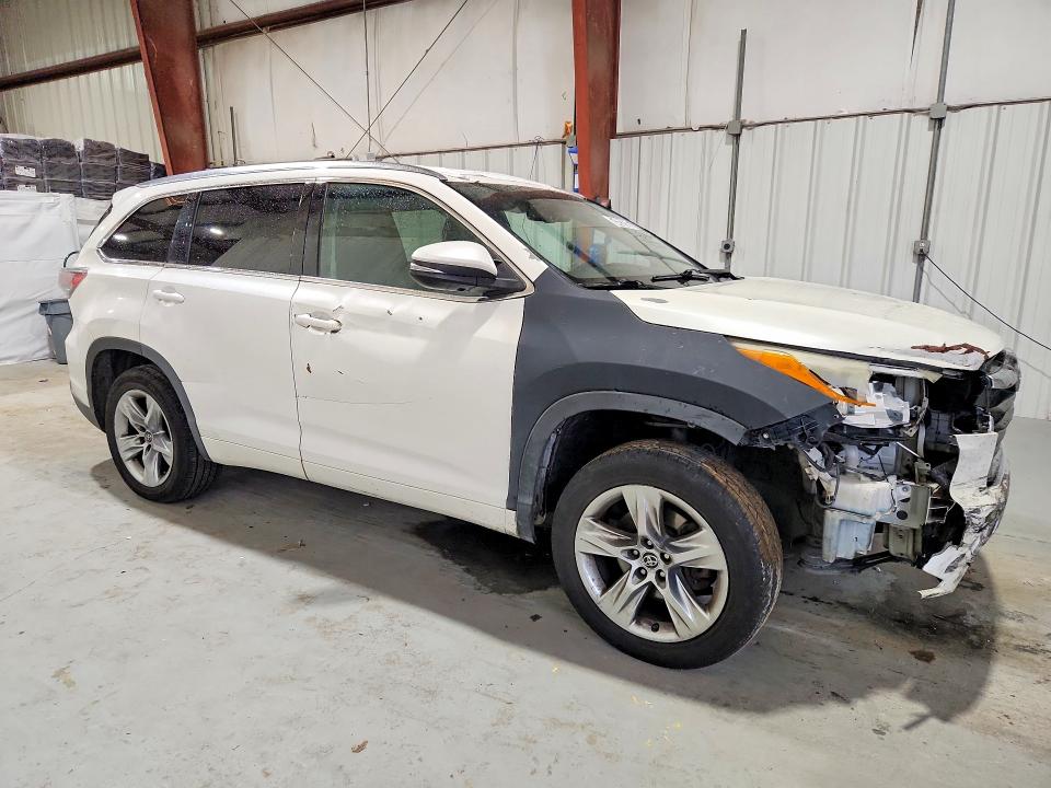 2016 Toyota Highlander VIN 5TDYKRFH7GS130685 COPART salvage auction — FRONT END, LA - CERTIFICATE OF TITLE, sold $4,250 on 2026-07-21 (photo 4)