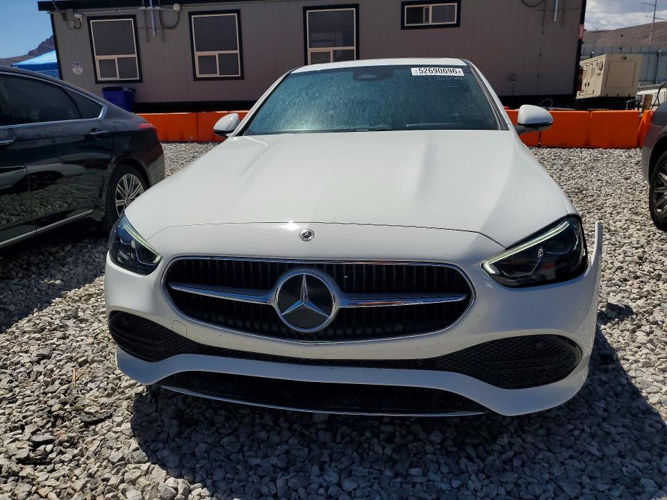 2025 Mercedes-benz C class VIN W1KAF4GBXSR275526 COPART salvage auction — FRONT END, Ca - Salvage Certificate, sold $23,800 on 2026-07-08 (photo 5)