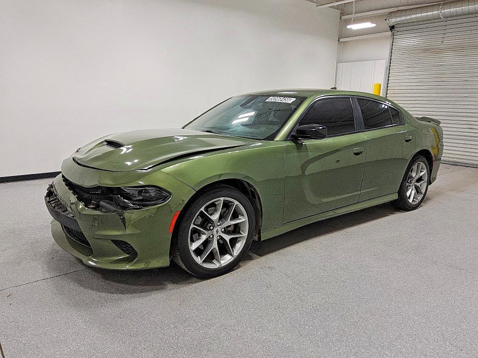 2023 Dodge Charger VIN 2C3CDXHG2PH518777 COPART salvage auction — FRONT END, IN - CERTIFICATE OF TITLE, sold $9,100 on 2026-07-23 (photo 1)
