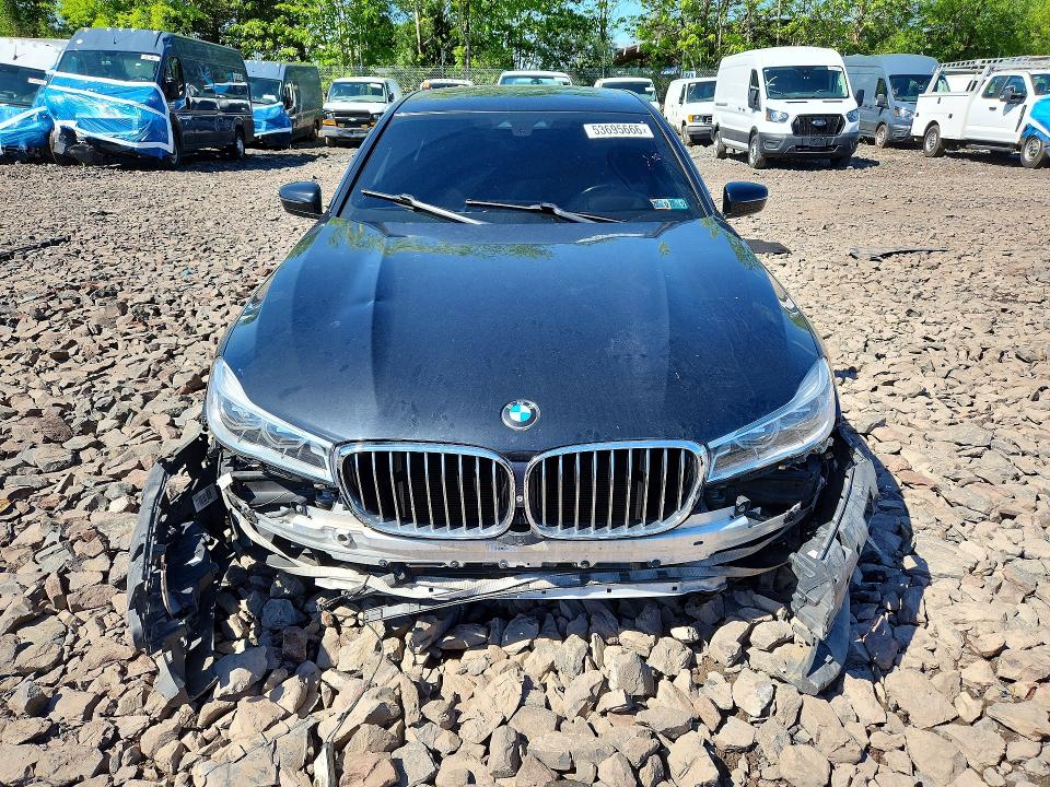 2016 BMW 7er VIN WBA7F0C51GGM20854 COPART salvage auction — FRONT END, Pa - Certificate Of Salvage, sold $4,800 on 2026-07-27 (photo 5)