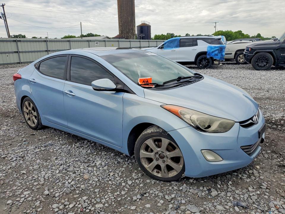 2011 Hyundai Elantra VIN KMHDH4AE3BU135721 COPART salvage auction — SIDE, Al - Cert Of Title-Salvage Title, sold $60 on 2026-07-23 (photo 4)