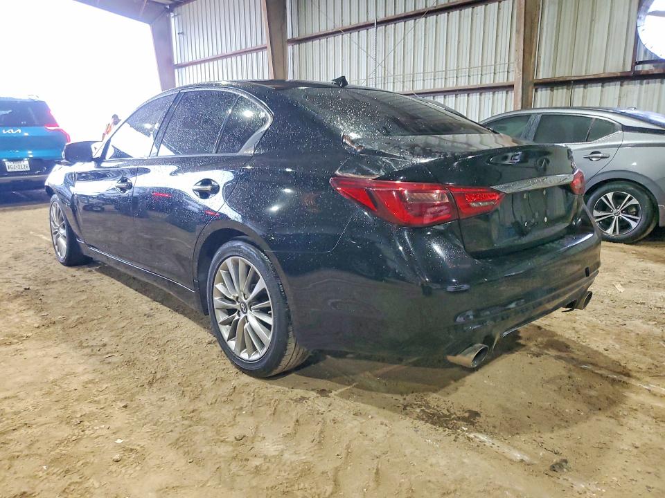 2020 Infiniti Q50 VIN JN1EV7AR5LM254252 COPART salvage auction — FRONT END, Tx - Certificate Of Title (P), sold $6,100 on 2026-07-09 (photo 2)