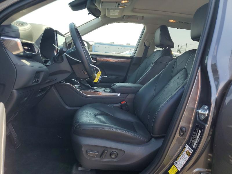 2021 Toyota Highlander VIN 5TDFZRAH5MS039789 COPART salvage auction — FRONT END, Ca - Salvage Certificate, sold $17,100 on 2026-07-13 (photo 7)