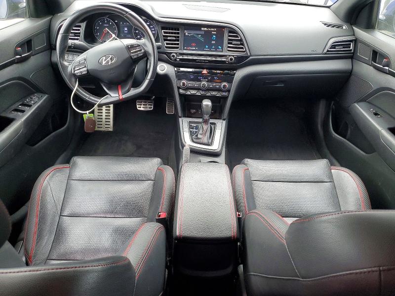 2020 Hyundai Elantra VIN KMHD04LB4LU934466 COPART salvage auction — HAIL, Tx - Salvage Vehicle Title, sold $2,550 on 2026-08-03 (photo 8)