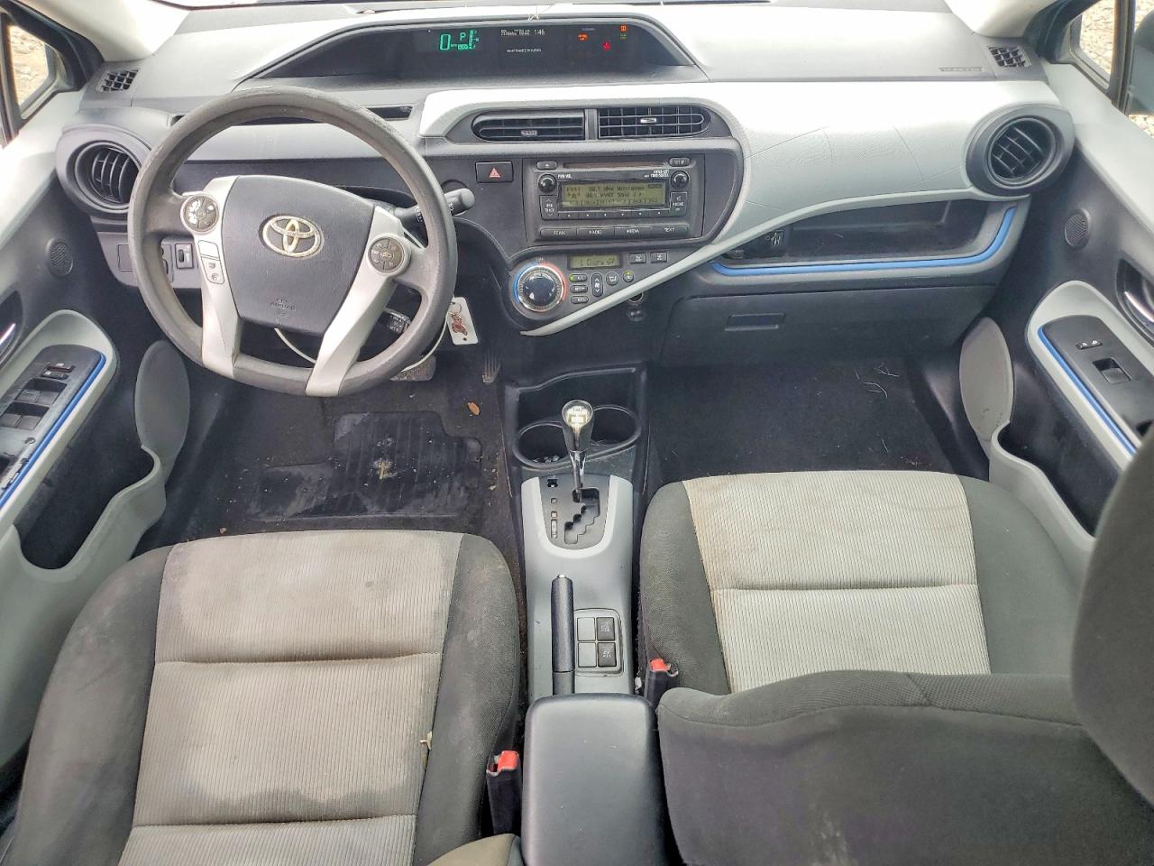 2012 Toyota Prius C VIN JTDKDTB37C1018273 COPART salvage auction — Front End, TX - SALVAGE VEHICLE TITLE (P), sold $475 on 2026-07-09 (photo 8)
