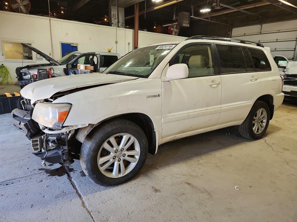 2007 Toyota Highlander VIN JTEEW21A270037807 COPART salvage auction — FRONT END, Mn - Cert Of Title-Salvage, sold $650 on 2026-07-07 (photo 1)