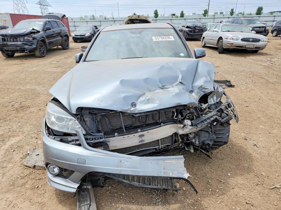 2010 Mercedes-benz C-klasse VIN WDDGF8BB4AF451947 COPART salvage auction — FRONT END, Il - Salvage Certificate, sold $575 on 2026-07-28 (photo 5)