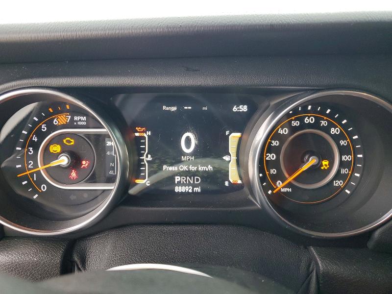 2020 Jeep Wrangler / VIN 1C4HJXEN4LW166200 COPART salvage auction — FRONT END, Tx - Certificate Of Title, sold $8,300 on 2026-08-25 (photo 9)