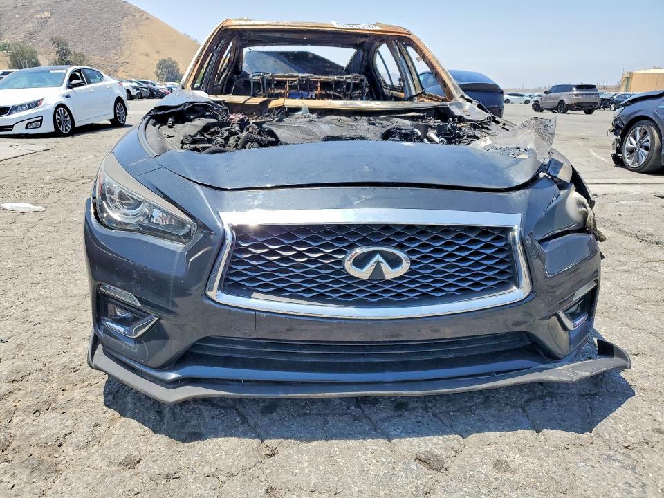 2018 Infiniti Q50 VIN JN1EV7AP5JM590074 COPART salvage auction — BURN, Ca - Non-Repairable Vehicle Cert, sold $350 on 2026-07-20 (photo 5)
