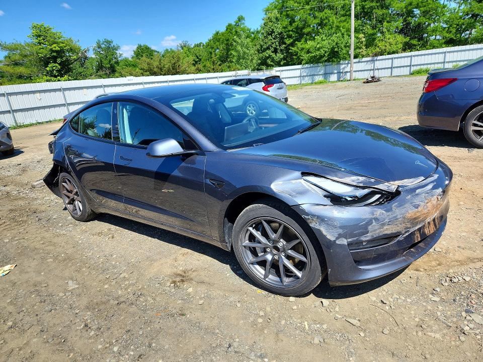 2023 Tesla Model 3 VIN 5YJ3E1EA8PF670798 COPART salvage auction — FRONT END, Nj - Cert Of Title-Salvage, sold $6,400 on 2026-07-08 (photo 4)