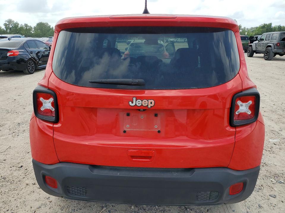 2020 Jeep Renegade VIN ZACNJAAB9LPL76457 COPART salvage auction — FRONT END, Tx - Certificate Of Title, sold $5,100 on 2026-07-17 (photo 6)