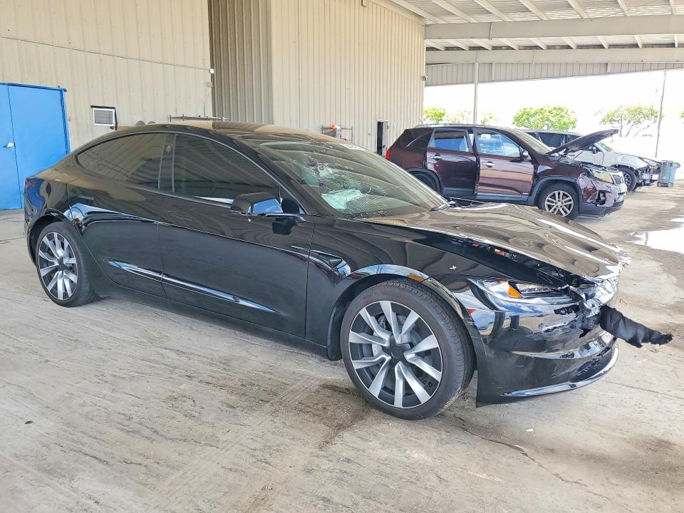 2024 Tesla Model 3 VIN 5YJ3E1EA7RF733571 COPART salvage auction — FRONT END, Fl - Cert Of Title Slvg Rebuildable, sold $13,400 on 2026-07-08 (photo 4)