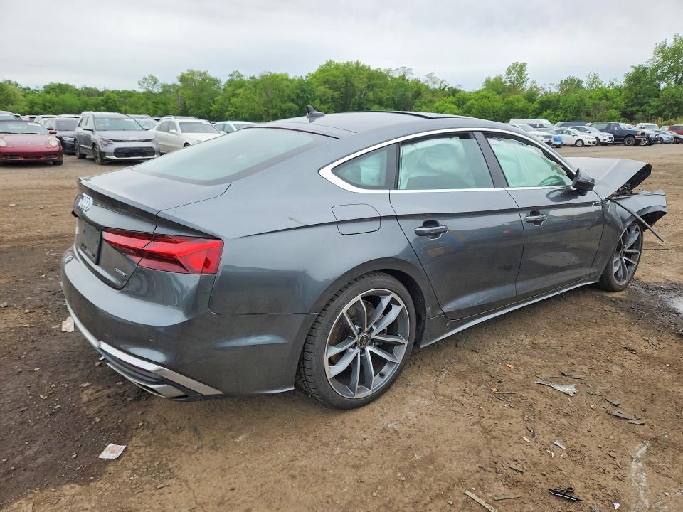 2023 Audi A5 VIN WAUFACF55PA040393 COPART salvage auction — FRONT END, Ct - Cert Of Title-Salvage, sold $3,750 on 2026-07-31 (photo 3)
