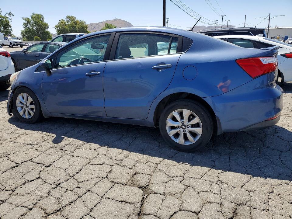 2016 Kia Rio VIN KNADN4A34G6680590 COPART salvage auction — FRONT END, Ca - Salvage Certificate, sold $900 on 2026-07-06 (photo 2)