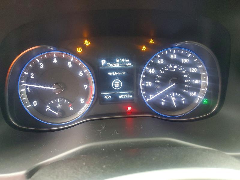 2019 Hyundai VIN KM8K2CAA7KU192035 COPART salvage auction — SIDE, Nv - Salvage Title, sold $2,250 on 2026-07-16 (photo 9)
