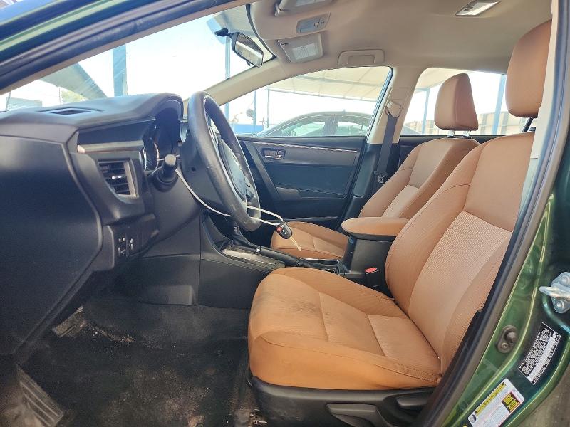 2014 Toyota Corolla VIN 5YFBURHE8EP162618 COPART salvage auction — FRONT END, Nm - Cert Of Title-Salvage, sold $300 on 2026-07-24 (photo 7)