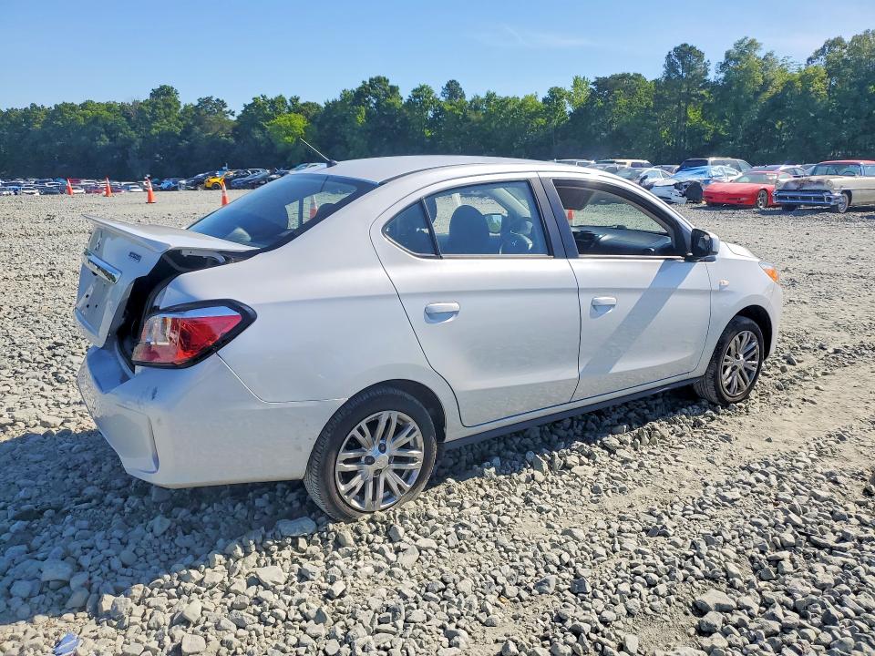 2024 Mitsubishi Mirage VIN ML32FUFJ9RHF15064 COPART salvage auction — REAR END, Fl - Certificate Of Destruction, sold $2,250 on 2026-07-22 (photo 3)