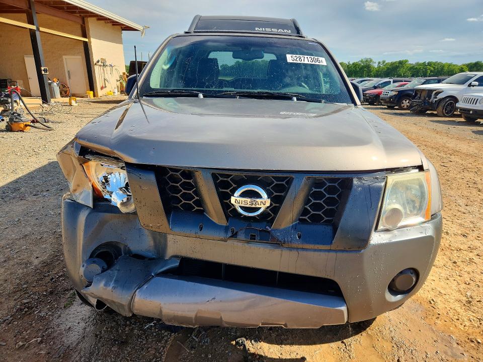 2005 Nissan Xterra VIN 5N1AN08W65C618889 COPART salvage auction — FRONT END, AL - CERT OF TITLE-SALVAGE TITLE, sold $350 on 2026-07-08 (photo 5)