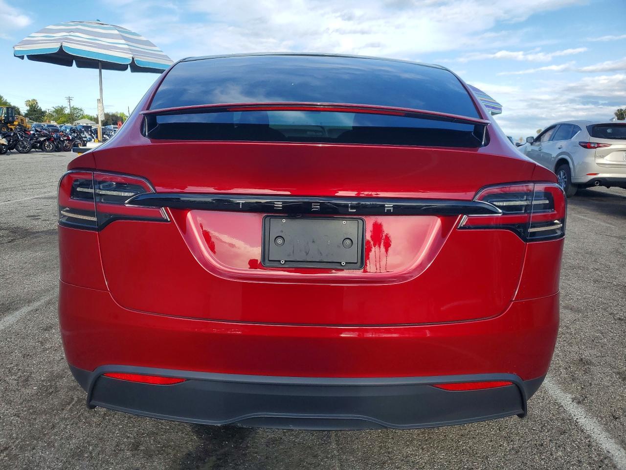 2024 Tesla Model X VIN 7SAXCAE59RF442017 COPART salvage auction — Front End, CA - SALVAGE CERTIFICATE, sold $32,000 on 2026-06-26 (photo 6)