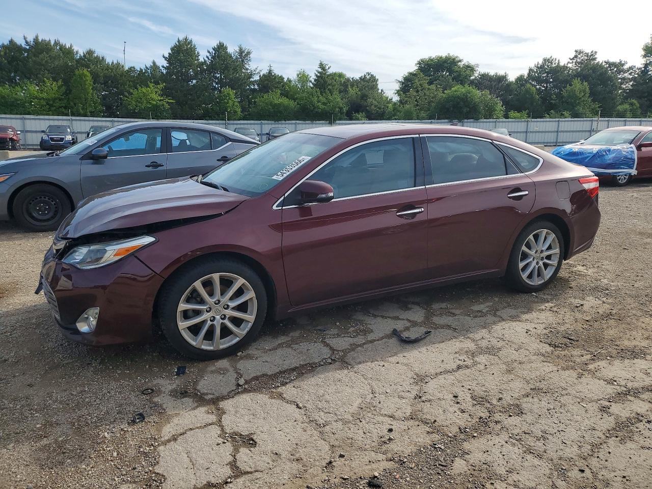 2014 Toyota Avalon VIN 4T1BK1EB6EU120724 COPART salvage auction — Front End, IL - SALVAGE CERTIFICATE, sold $2,850 on 2026-06-30 (photo 1)