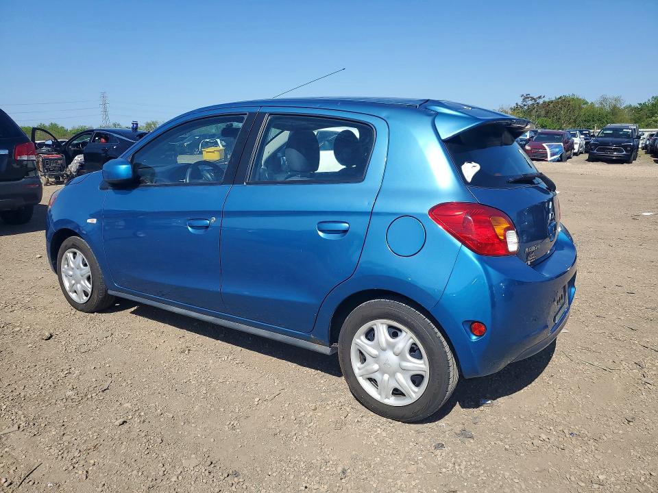 2014 Mitsubishi Mirage VIN ML32A3HJ1EH013078 COPART salvage auction — HAIL, Il - Salvage Certificate, sold $600 on 2026-07-08 (photo 2)