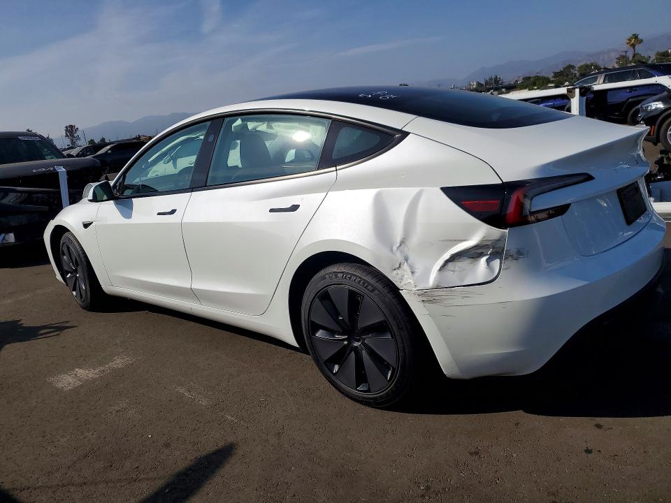 2025 Tesla Model 3 VIN 5YJ3E1EA1SF019344 COPART salvage auction — FRONT END, Ca - Salvage Certificate, sold $13,900 on 2026-07-27 (photo 2)