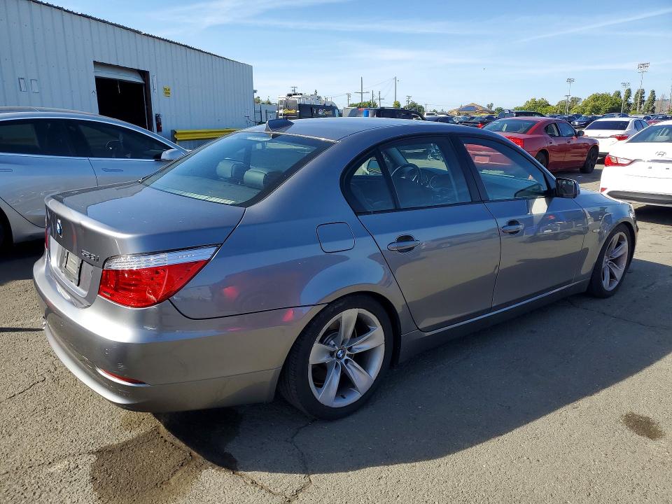 2008 BMW 5 series VIN WBANU53518CT06162 COPART salvage auction — MINOR DENT/SCRATCHES, CA - DIS/DLR/EXP APP FOR DUP CLEAN, sold $400 on 2026-07-17 (photo 3)