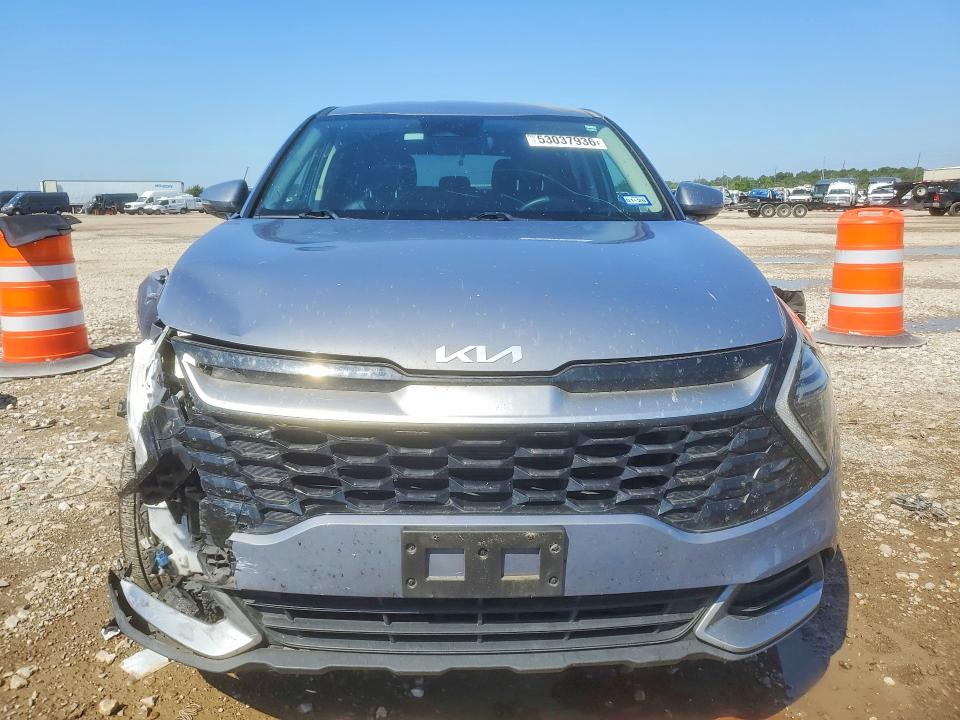 2024 Kia Sportage VIN 5XYK33DFXRG183110 COPART salvage auction — FRONT END, Tx - Salvage Vehicle Title, sold $2,500 on 2026-07-23 (photo 5)