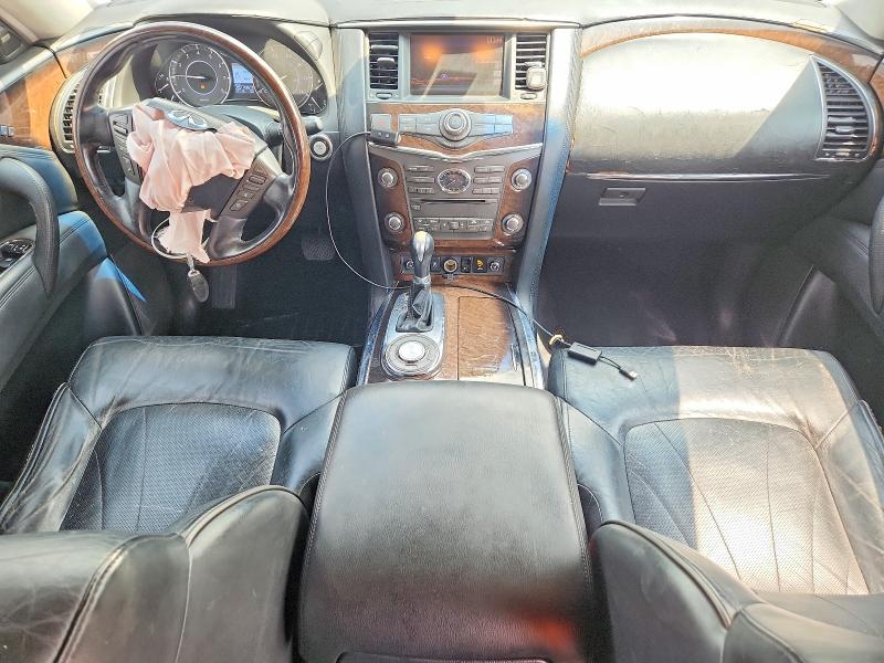 2012 Infiniti Qx56 VIN JN8AZ2NF6C9515673 COPART salvage auction — FRONT END, Tx - Salvage Vehicle Title, sold $1,350 on 2026-07-15 (photo 8)