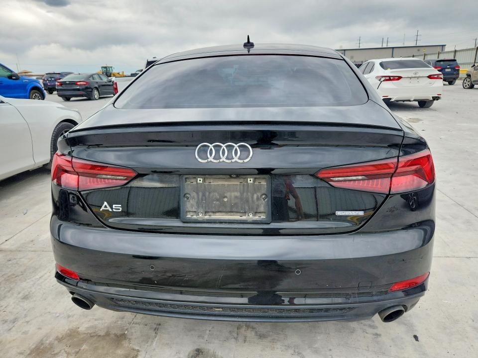2019 Audi A5 VIN WAUENCF58KA011432 COPART salvage auction — FRONT END, Tx - Salvage Vehicle Title, sold $9,500 on 2026-07-31 (photo 6)