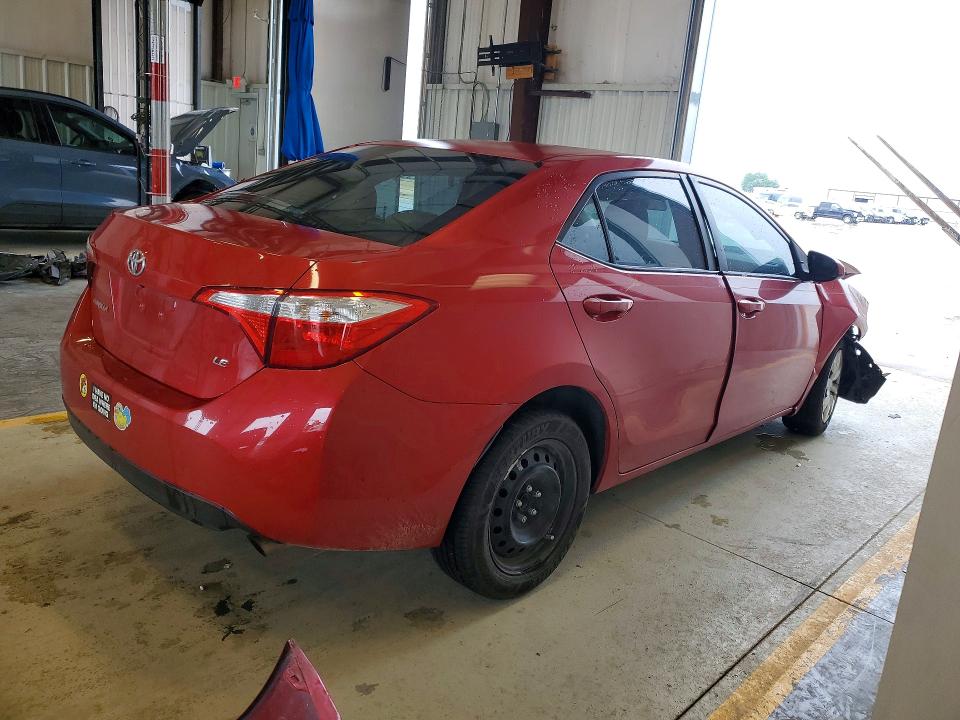 2015 Toyota Corolla VIN 5YFBURHE4FP329767 COPART salvage auction — FRONT END, Tx - Salvage Vehicle Title, sold $1,950 on 2026-07-09 (photo 3)