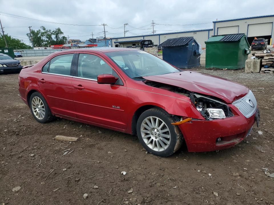 2007 Mercury Milan VIN 3MEHM02147R621408 COPART salvage auction — FRONT END, Il - Salvage Certificate, sold $225 on 2026-07-08 (photo 4)