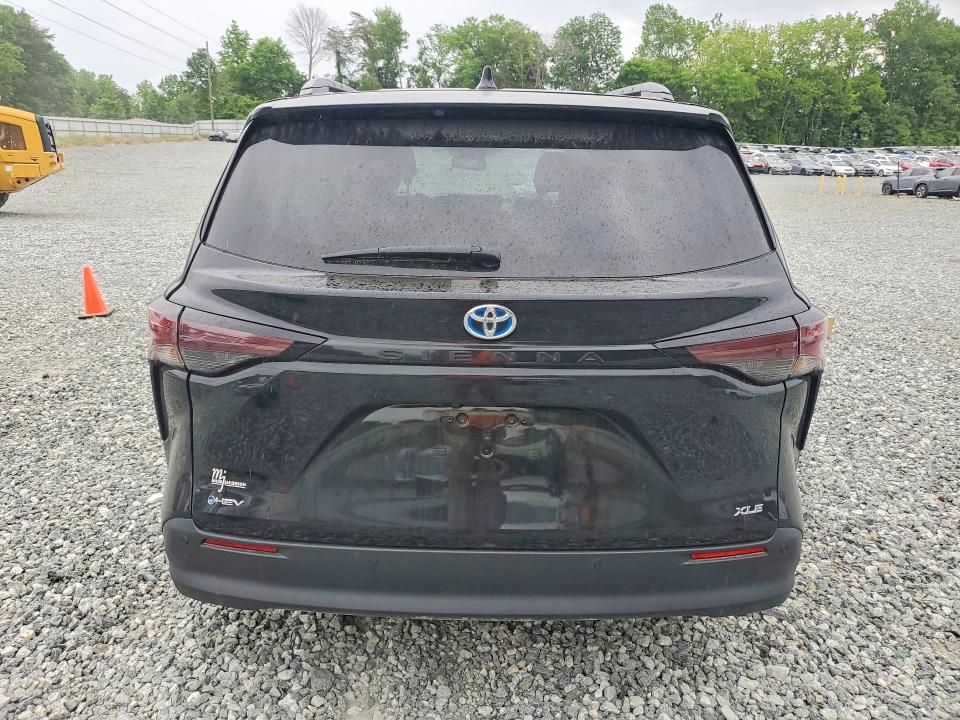 2025 Toyota Sienna VIN 5TDYRKEC4SS244614 COPART salvage auction — FRONT END, Nc - Salvage Certificate Of Title, sold $9,600 on 2026-07-15 (photo 6)