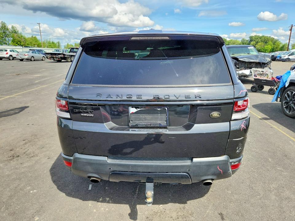 2014 Land rover RANGE ROVER VIN SALWR2TF7EA382842 COPART salvage auction — FRONT END, Or - Salvage Title Certificate, sold $3,100 on 2026-07-08 (photo 6)