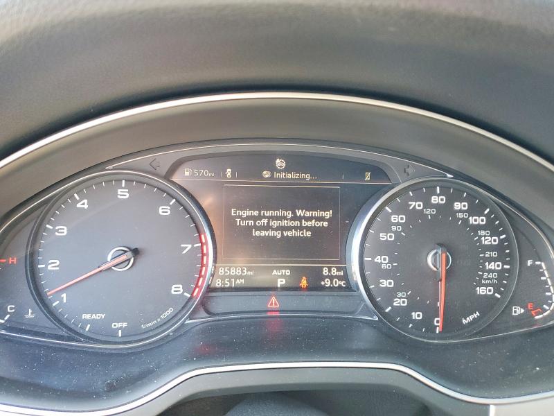 2018 Audi Q7 VIN WA1AHAF78JD040998 COPART salvage auction — FRONT END, Mt - Salvage Certificate Of A Vehic, sold $6,300 on 2026-07-07 (photo 9)