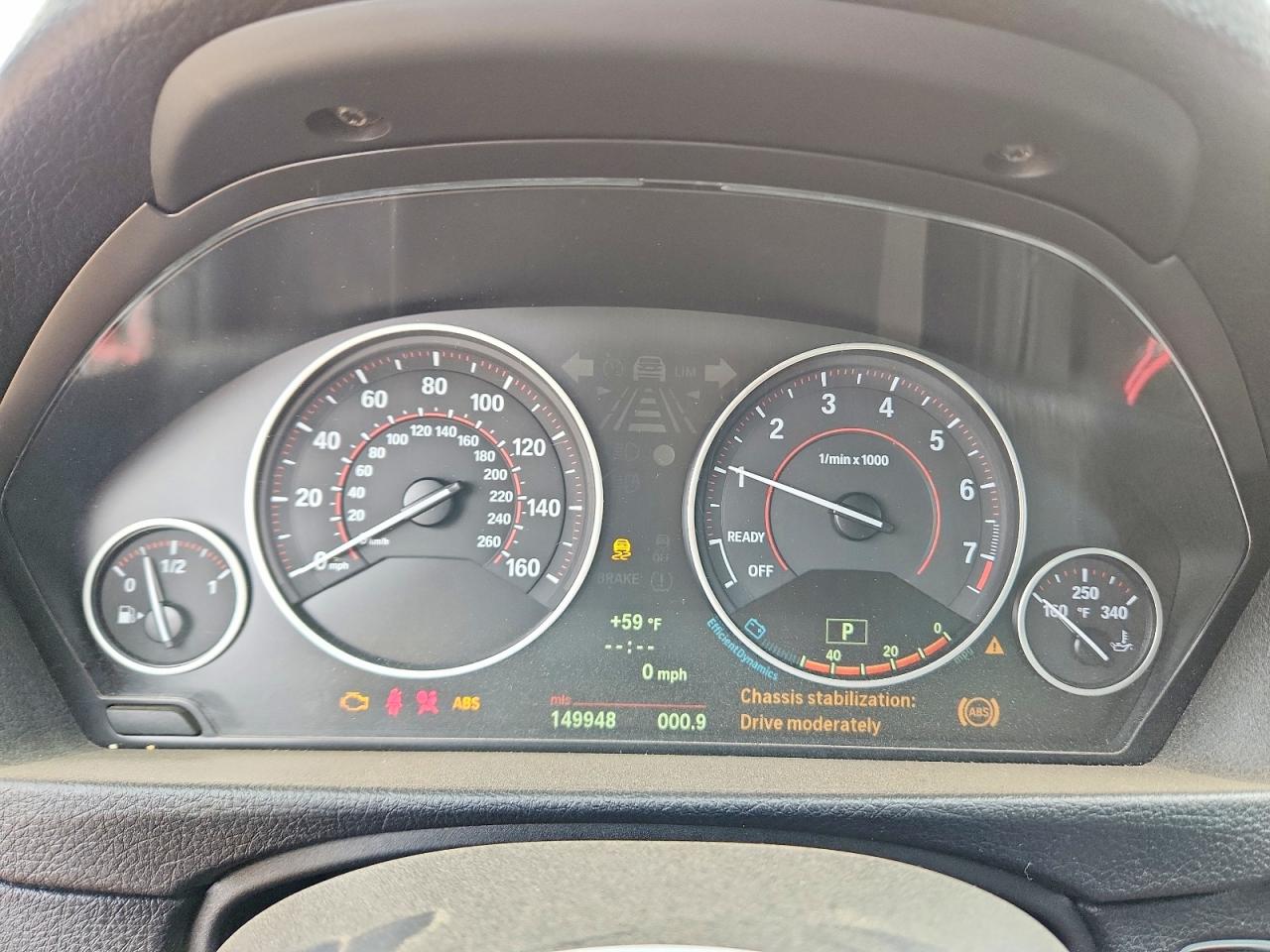 2012 BMW 3 Series VIN WBA3A9C51CF270245 COPART salvage auction — Front End, IL - SALVAGE CERTIFICATE, sold $1,150 on 2026-07-09 (photo 9)
