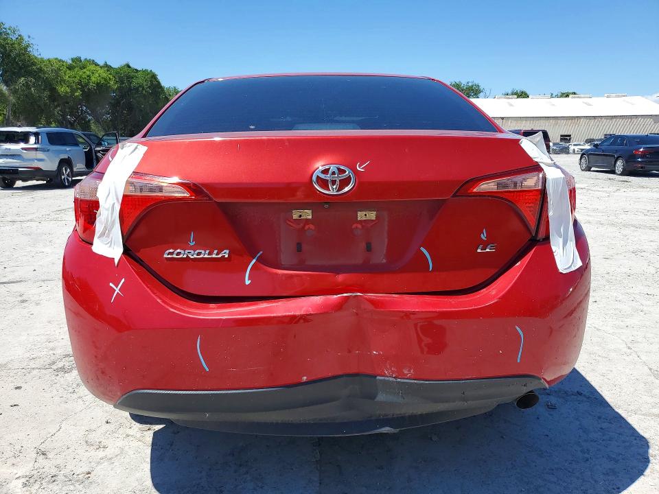 2019 Toyota VIN 5YFBURHE3KP923289 COPART salvage auction — REAR END, Tx - Salvage Vehicle Title, sold $4,050 on 2026-07-21 (photo 6)