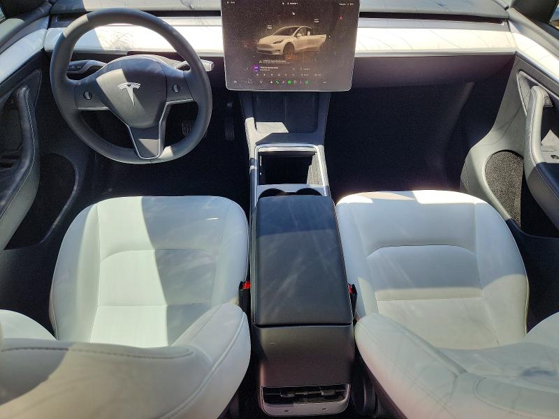 2024 Tesla Model y VIN 7SAYGDEE9RF160566 COPART salvage auction — HAIL, Salvage Title, sold $2,050 on 2026-07-29 (photo 8)