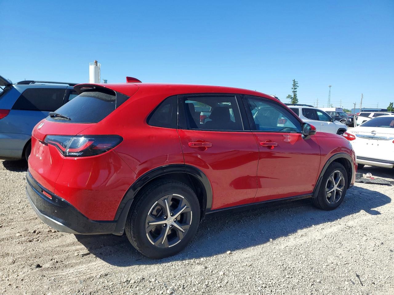 2023 Honda HR-V VIN 3CZRZ2H74PM710451 COPART salvage auction — Hail, IA - CERT OF TITLE-SALVAGE TITLE, sold $12,200 on 2026-07-01 (photo 3)