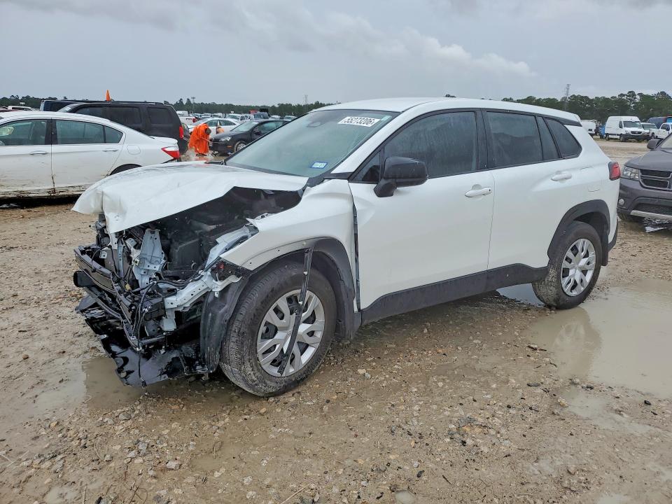 2025 Toyota Corolla cross VIN 7MUAAAAG4SV143266 COPART salvage auction — FRONT END, Tx - Salvage Vehicle Title, sold $200 on 2026-07-21 (photo 1)