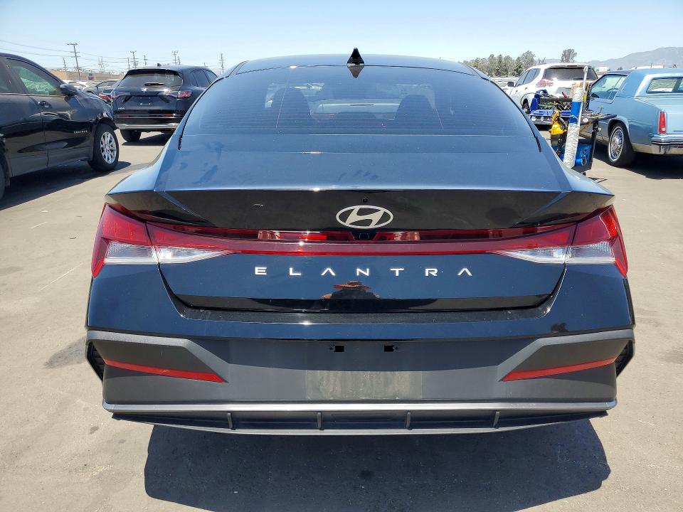 2024 Hyundai Elantra VIN KMHLM4DG2RU844039 COPART salvage auction — FRONT END, Ca - Salvage Certificate, sold $3,100 on 2026-07-08 (photo 6)
