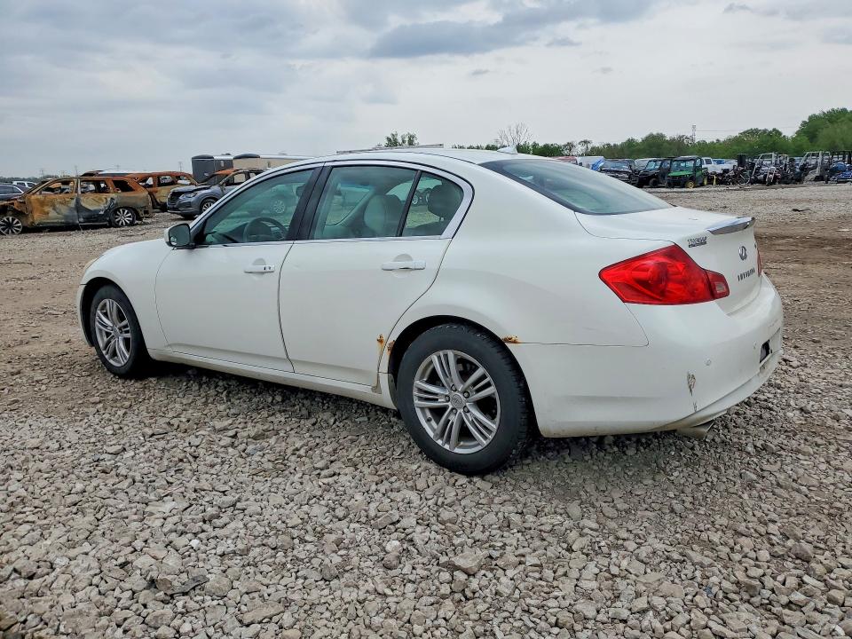 2011 Infiniti G VIN JN1CV6AR9BM350188 COPART salvage auction — FRONT END, IL - SALVAGE CERTIFICATE, sold $975 on 2026-07-08 (photo 2)