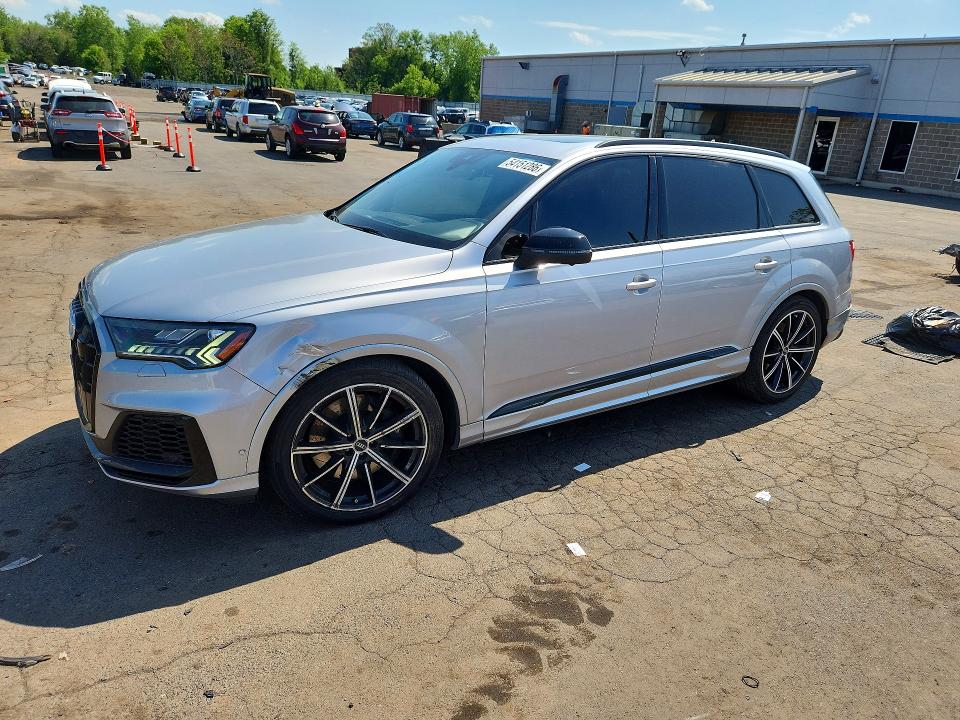 2021 Audi Sq7 VIN WA1AWBF76MD014562 COPART salvage auction — SIDE, Ct - Cert Of Title-Salvage, sold $17,100 on 2026-07-17 (photo 1)