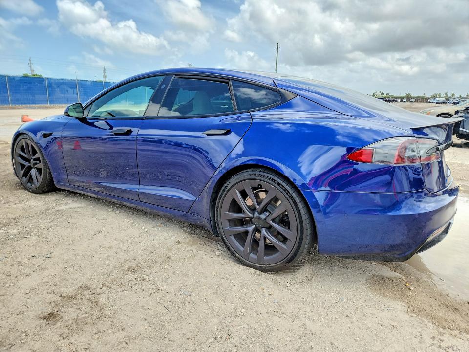 2021 Tesla Model s VIN 5YJSA1E63MF446790 COPART salvage auction — SIDE, Fl - Cert Of Title Slvg Rebuildable, sold $26,500 on 2026-07-15 (photo 2)