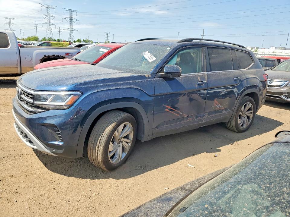 2021 Volkswagen Atlas VIN 1V2KR2CAXMC597269 COPART salvage auction — SIDE, Il - Salvage Certificate, sold $4,750 on 2026-07-30 (photo 1)