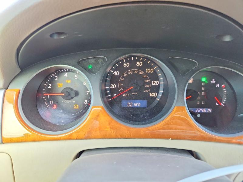 2005 Lexus ES VIN JTHBA30G555120681 COPART salvage auction — FRONT END, TX - SALVAGE VEHICLE TITLE, sold $175 on 2026-07-24 (photo 9)